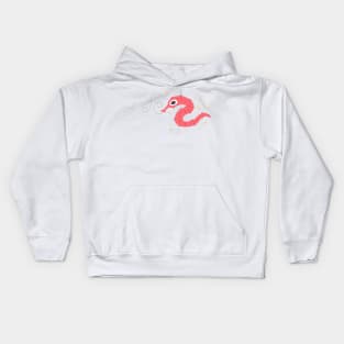 Red Worm-on-a-String Kids Hoodie